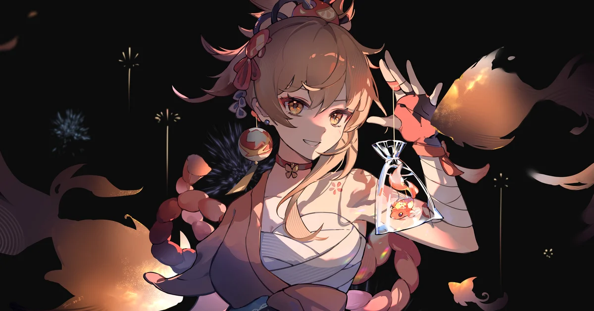 Yoimiya (Genshin Impact) Color Codes & Palette — HEX Guide for UI/UX